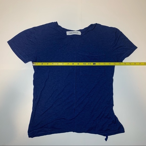 DEREK LAM Navy Shirt Women Size Small - Picture 2 of 4